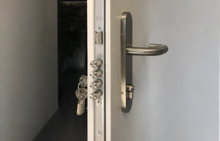 Puerta blindada trastero